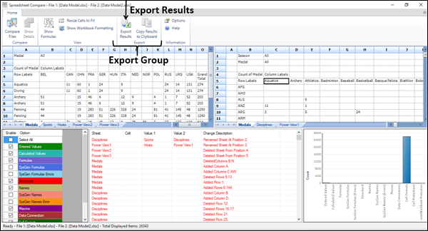 Export Results