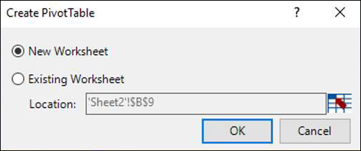 Select New Worksheet and Click Ok