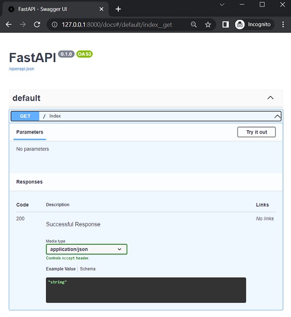 FastAPI OpenAPI