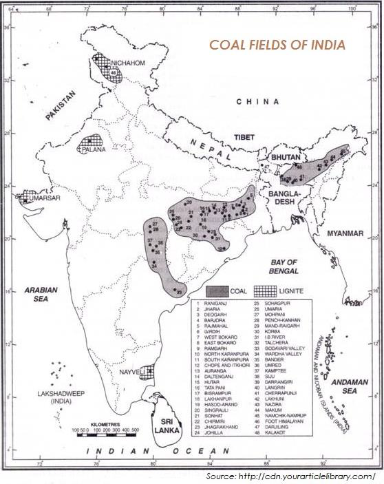 Coal Fileds of India