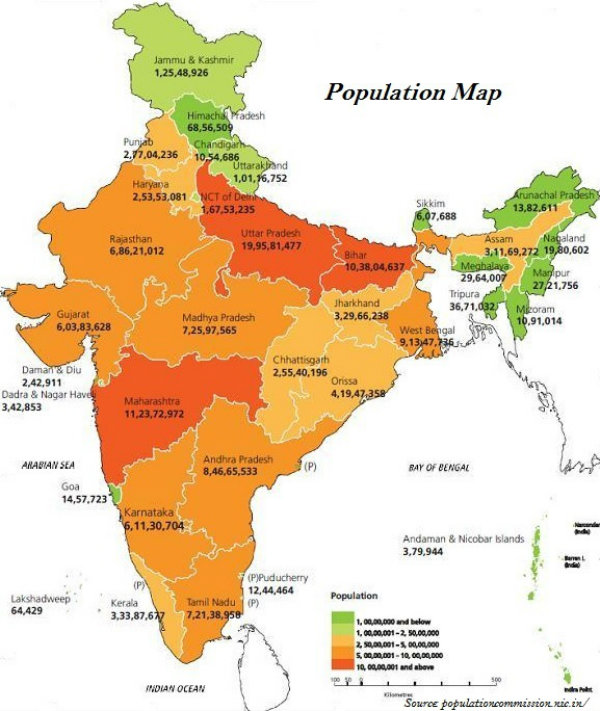 Indian Population Map
