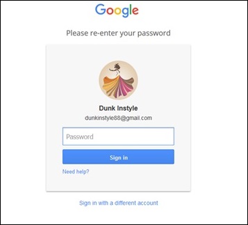 Google Plus Password