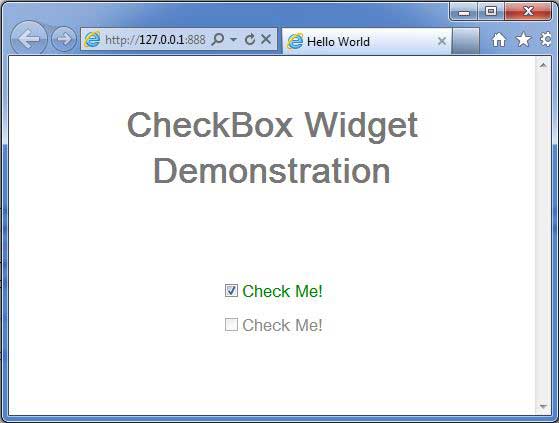 GWT CheckBox Widget