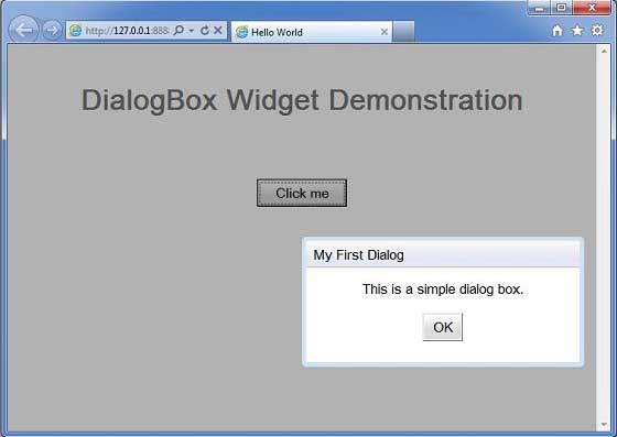 GWT DialogBox Widget