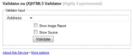 Validator.nu (X)HTML5 Validator