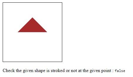 HTML Canvas IsPointInStroke Method