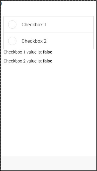 Ionic Checkbox Unchecked