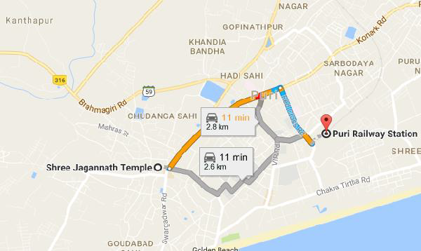 Jagannath Temple By Train