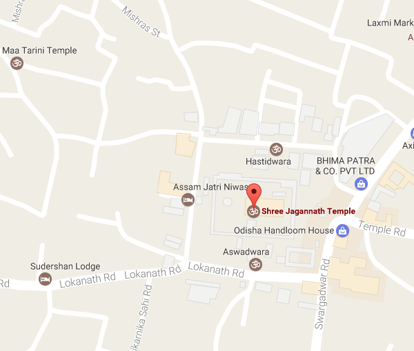 Jagannath Temple Map
