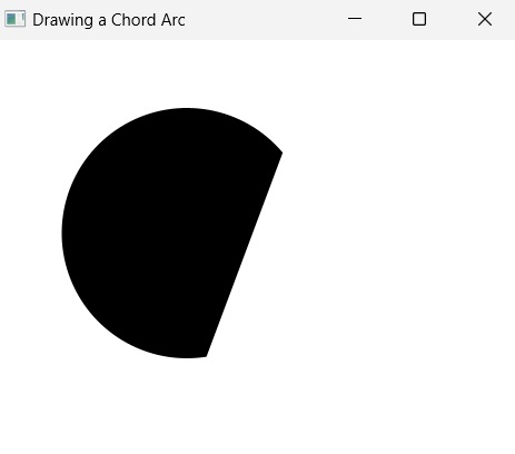 Drawing Chord Arc