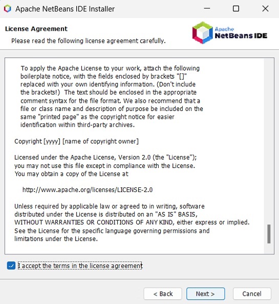 NetBeans Licenec Agreement