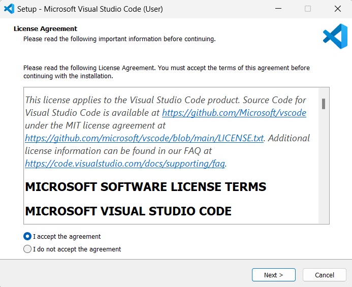 Visual Studio License Agreement