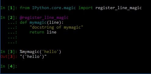 IPython Custom Line Magic function