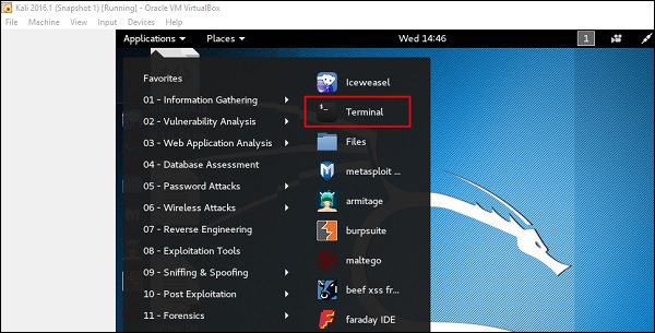 Terminal Comment installer et configurer kali linux dans virtuel box