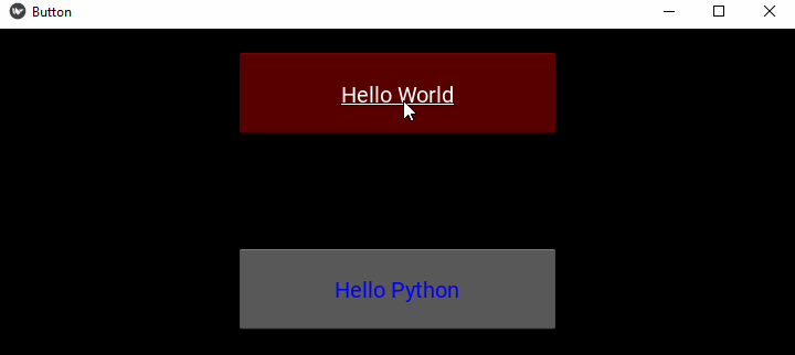 Button Hello Word