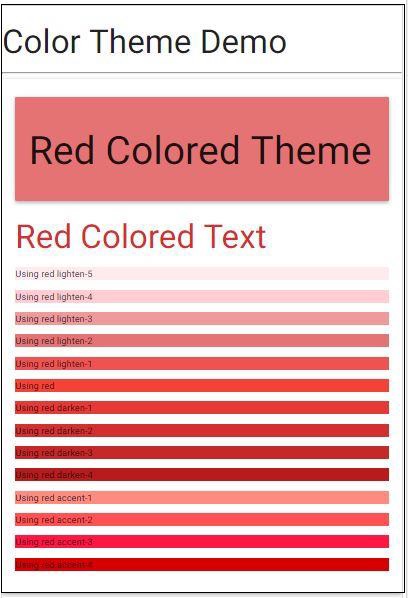 Color Theme Demo