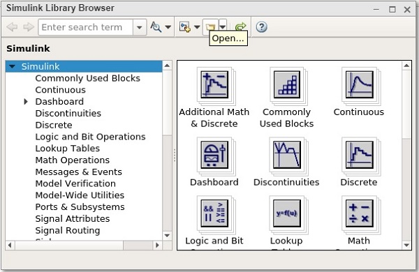 Simulink Browserlibrary