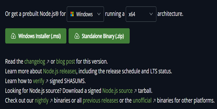 Node.js Installation