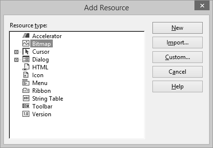 Add Resource Bitmap