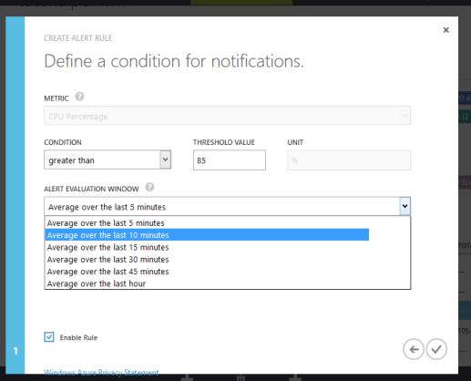 Condition for Notifications
