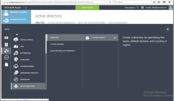 Creating an Active Directory