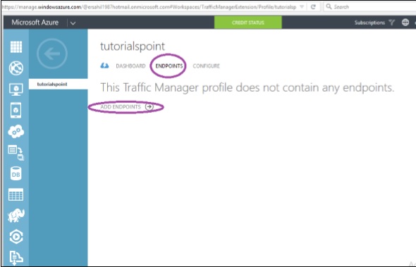 Endpoints Traffic Manager