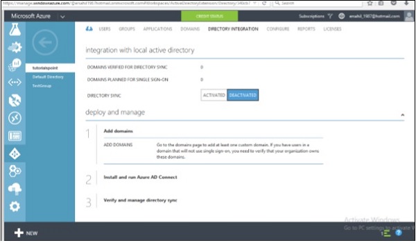 Integrating Active Directory