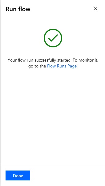Flow Runs Page in Detail