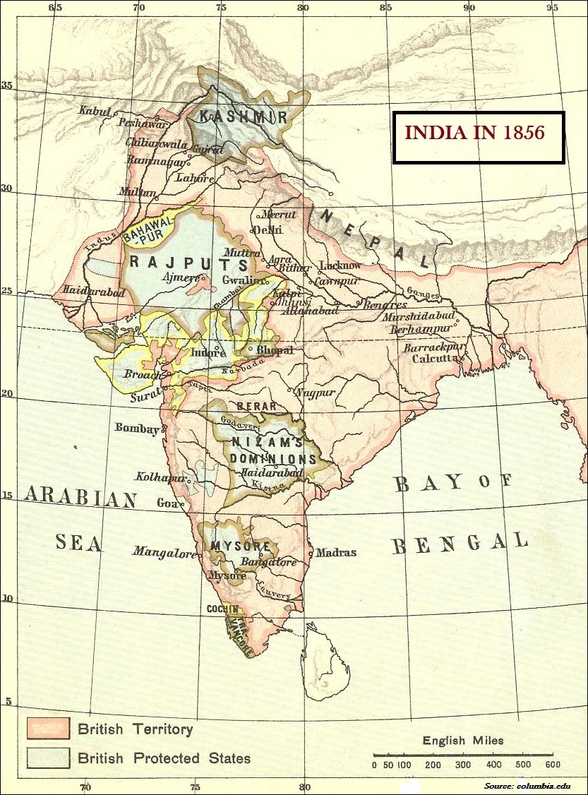 India in 1856