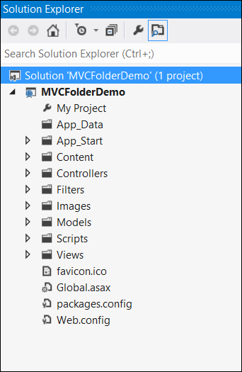 MVC Folder Project Structure