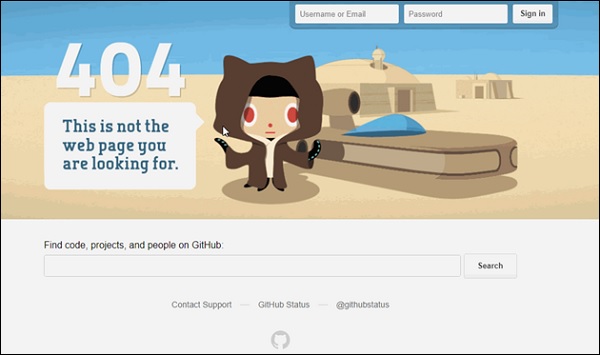 GitHub 404