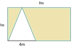 Area involving rectangles and triangles Quiz6