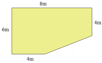 Area involving rectangles and triangles Quiz7