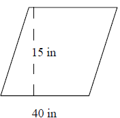 Area of a parallelogram Quiz10