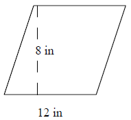 Area of a parallelogram Quiz3