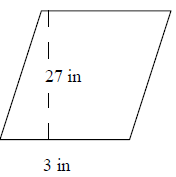 Area of a parallelogram Quiz5