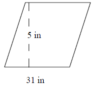 Area of a parallelogram Quiz6