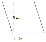 Area of a parallelogram Quiz9