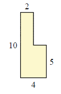 Area of a piecewise rectangular figure Quiz6