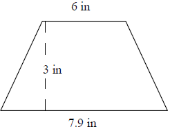 Area of a trapezoid Online Quiz6
