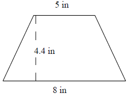 Area of a trapezoid Online Quiz9