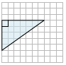 Finding the area of a right triangle on a grid Quiz1