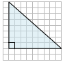 Finding the area of a right triangle on a grid Quiz3