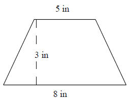 Finding the area of a trapezoid on a grid by using triangles and rectangles Quiz5