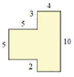 Finding the missing length in a figure Quiz1 Option