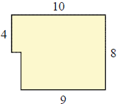 Finding the missing length in a figure Quiz4