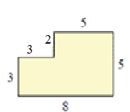 Finding the missing length in a figure Quiz6 Option