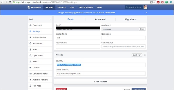 Php Facebook Login