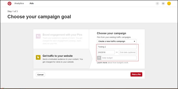 Your Campaign Goal