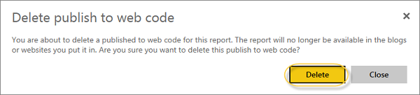 Delete Publish Web Code